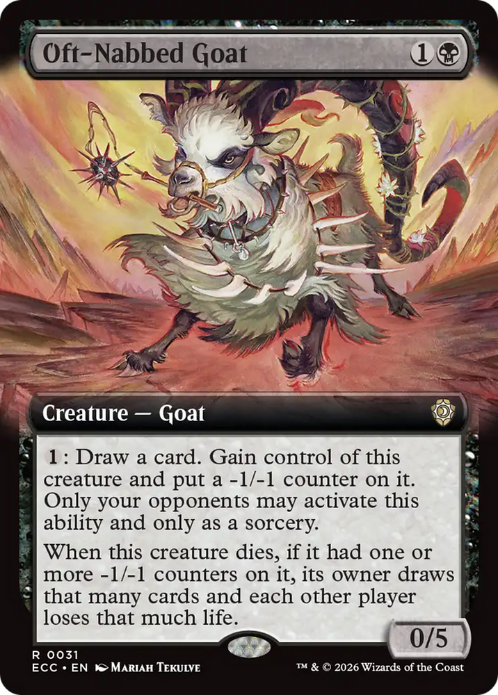Oft-Nabbed Goat (Extended Art) [Lorwyn Eclipsed Commander] Magic: The Gathering