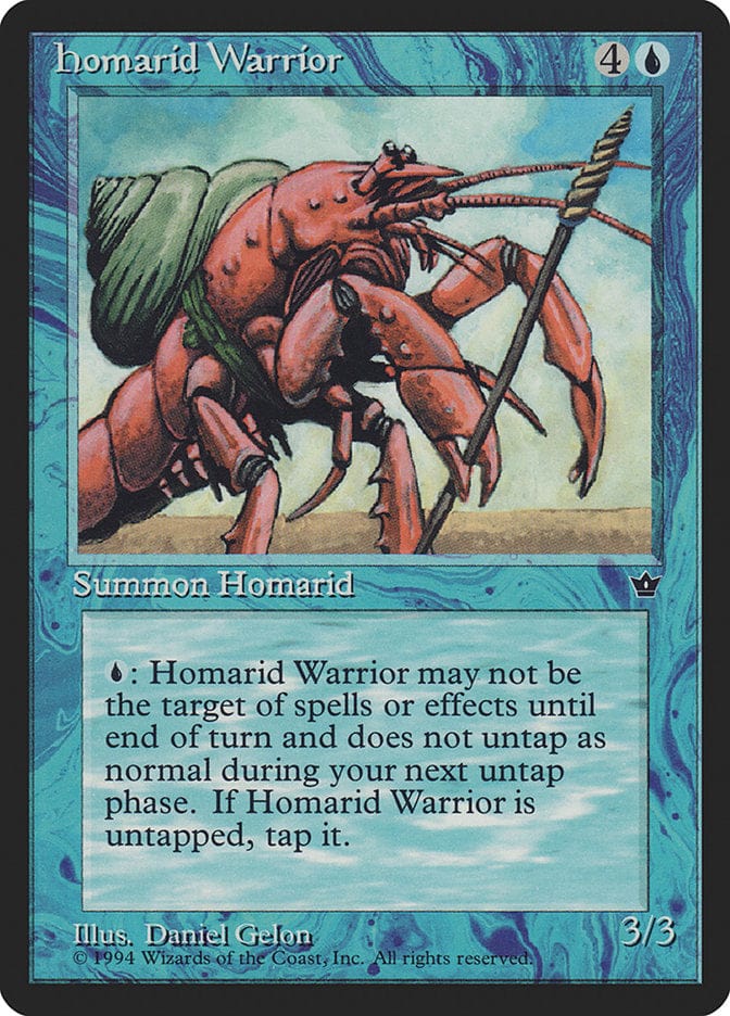 Homarid Warrior (Daniel Gelon) [Fallen Empires] Magic: The Gathering