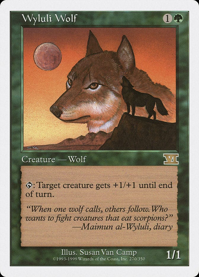 Wyluli Wolf [Classic Sixth Edition] Magic: The Gathering