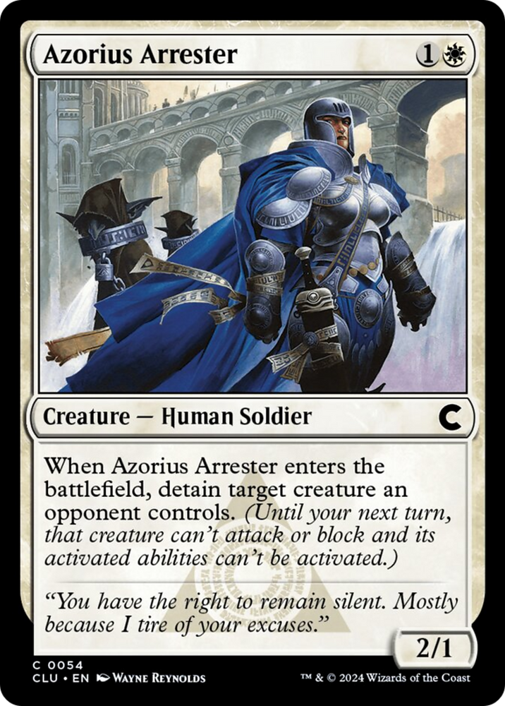 Azorius Arrester [Ravnica: Clue Edition] Magic: The Gathering
