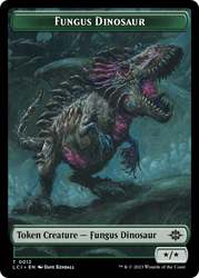 Fungus Dinosaur // Dinosaur (0001) Double-Sided Token [The Lost Caverns of Ixalan Tokens] Magic: The Gathering
