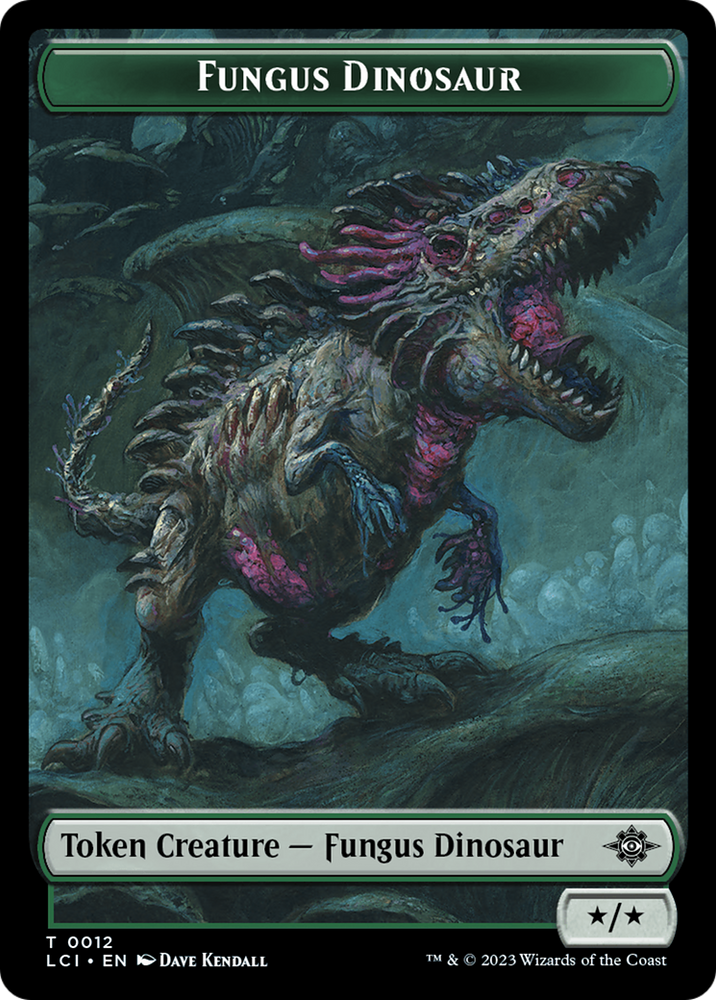 Fungus Dinosaur // Spirit Double-Sided Token [The Lost Caverns of Ixalan Tokens] Magic: The Gathering