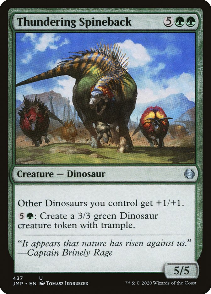 Thundering Spineback [Jumpstart] Magic: The Gathering