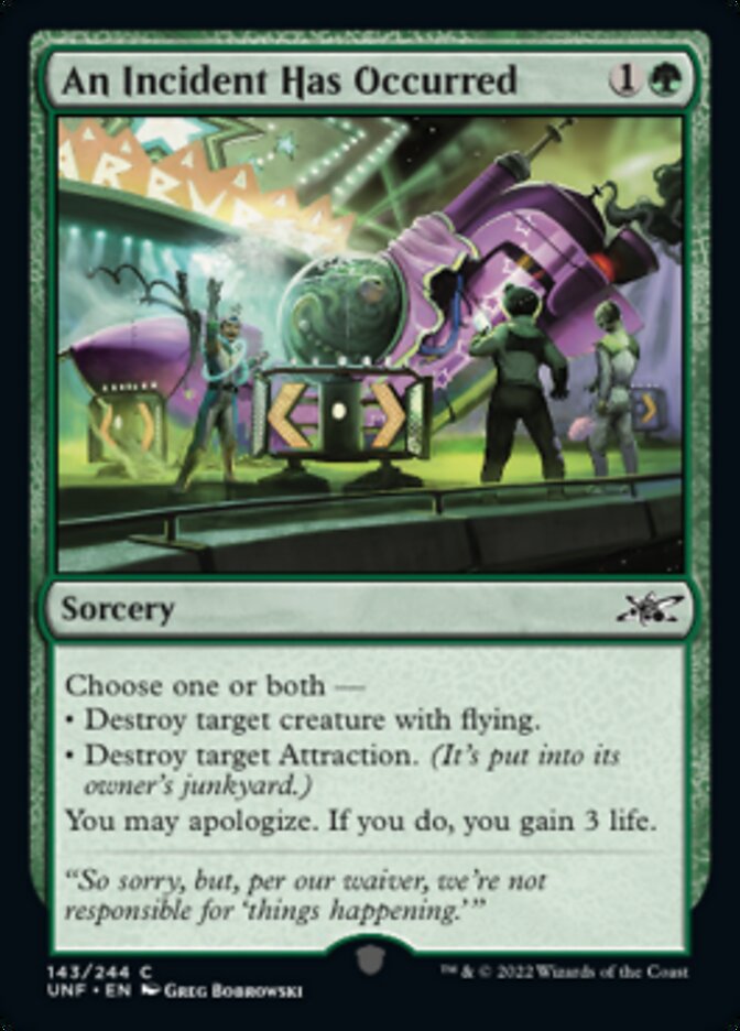 An Incident Has Occurred [Unfinity] Magic: The Gathering