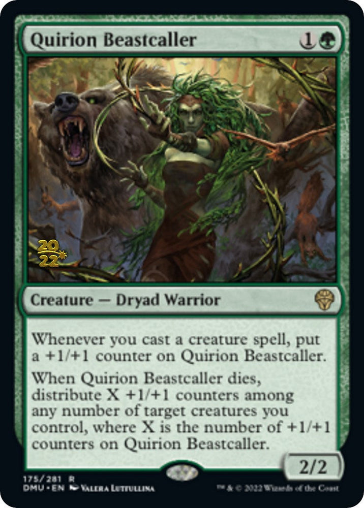 Quirion Beastcaller [Dominaria United Prerelease Promos] Magic: The Gathering
