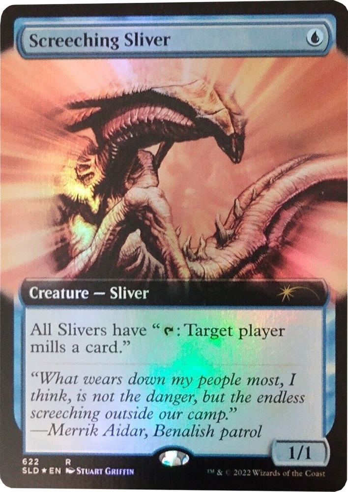 Screeching Sliver (Extended Art) [Secret Lair Drop Promos] Magic: The Gathering