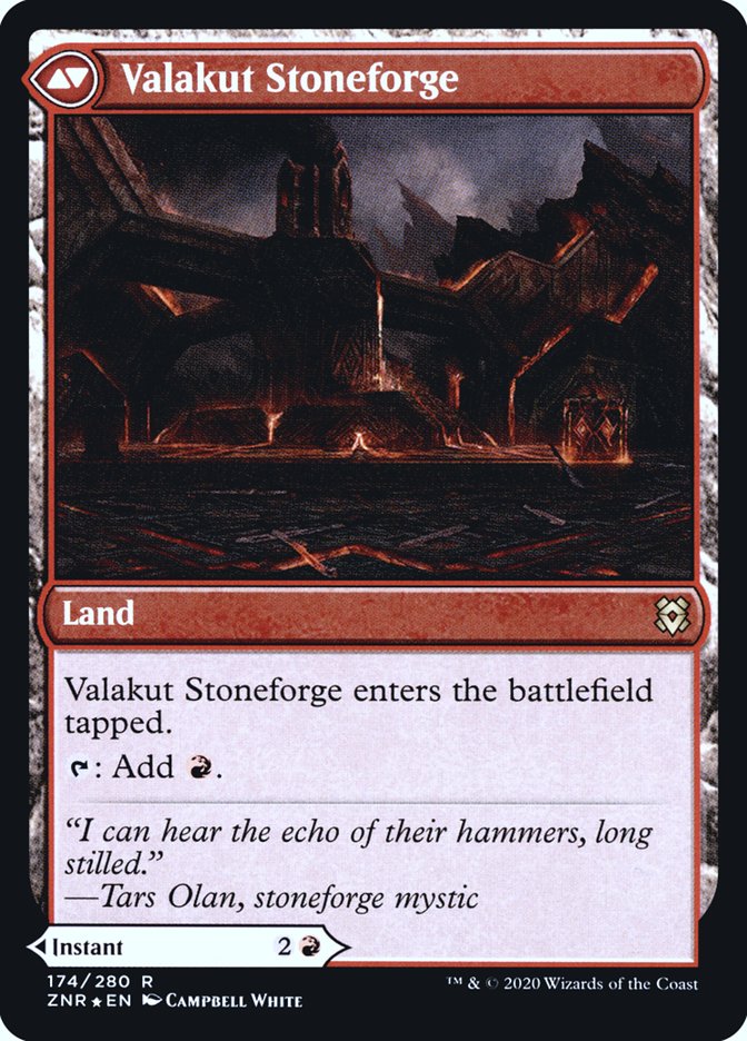 Valakut Awakening // Valakut Stoneforge [Zendikar Rising Prerelease Promos] Magic: The Gathering