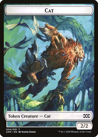 Cat Token [Double Masters Tokens] Magic: The Gathering