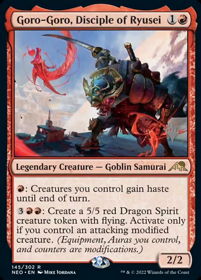 Goro-Goro, Disciple of Ryusei (Promo Pack) [Kamigawa: Neon Dynasty Promos] Magic: The Gathering