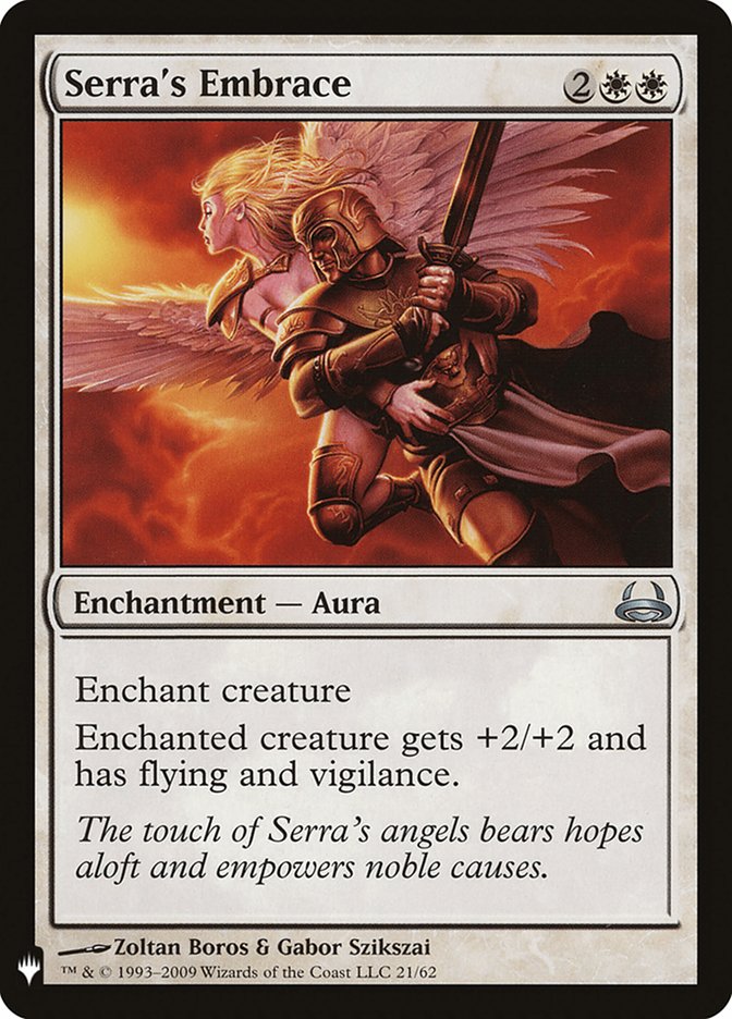 Serra's Embrace [Mystery Booster] Magic: The Gathering