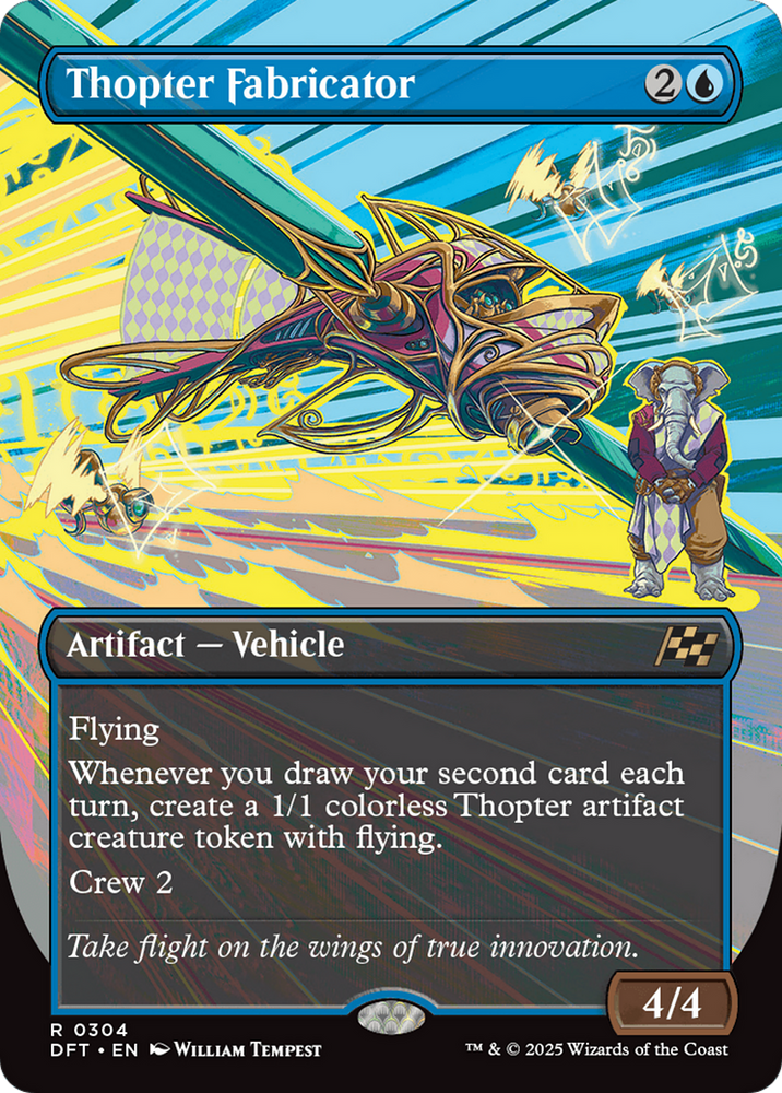 Thopter Fabricator (Borderless) [Aetherdrift] Magic: The Gathering