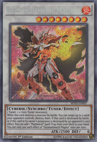Geomathmech Magma [MYFI-EN007] Secret Rare - Yugioh Cards For Your TCG Needs!