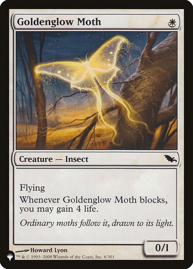 Goldenglow Moth [The List] Magic: The Gathering