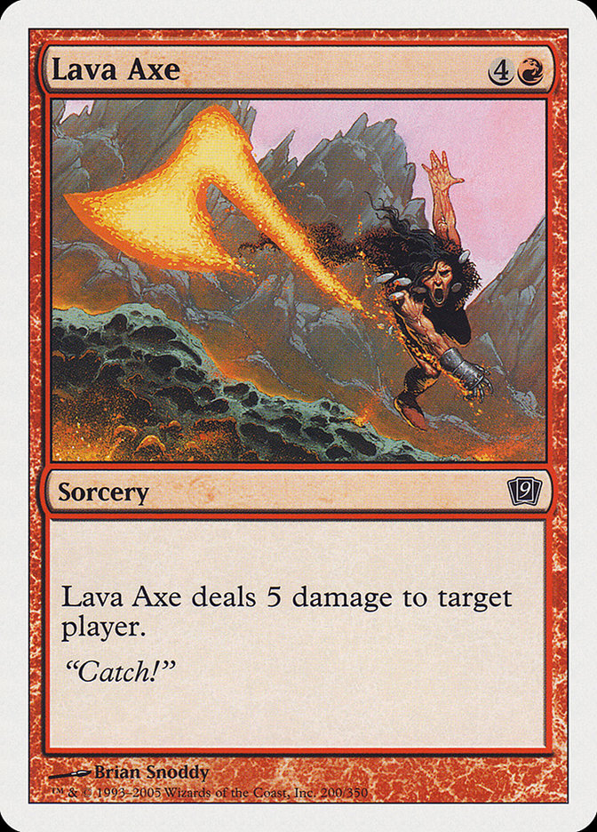 Lava Axe [Ninth Edition] Magic: The Gathering