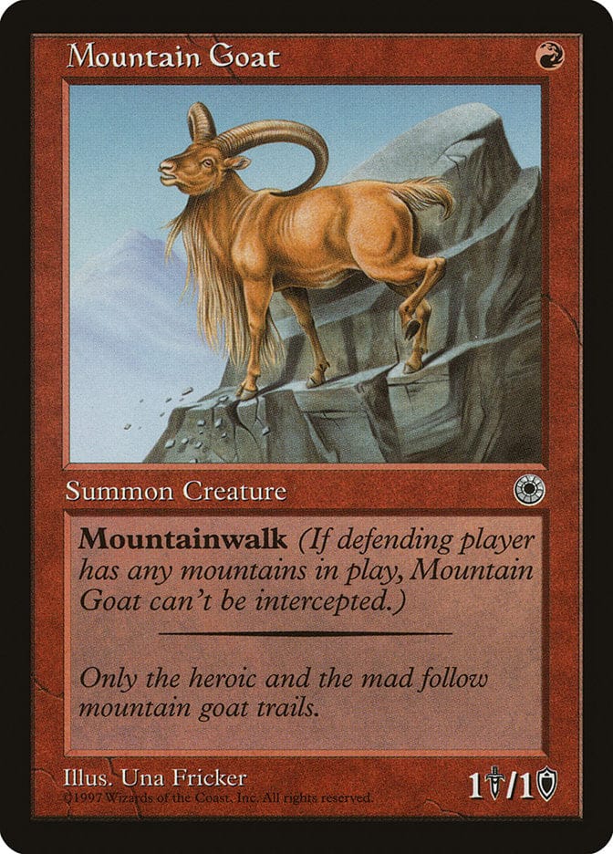 Mountain Goat [Portal] Magic: The Gathering