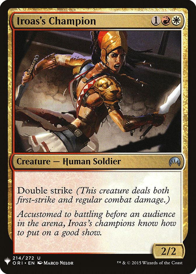 Iroas's Champion [Mystery Booster] Magic: The Gathering