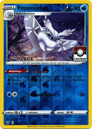 Frosmoth (064/202) (League Promo 4th Place) [Sword & Shield: Base Set] Pokémon