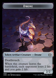 Phyrexian Mite (011) // Drone Double-Sided Token [Phyrexia: All Will Be One Tokens] Magic: The Gathering