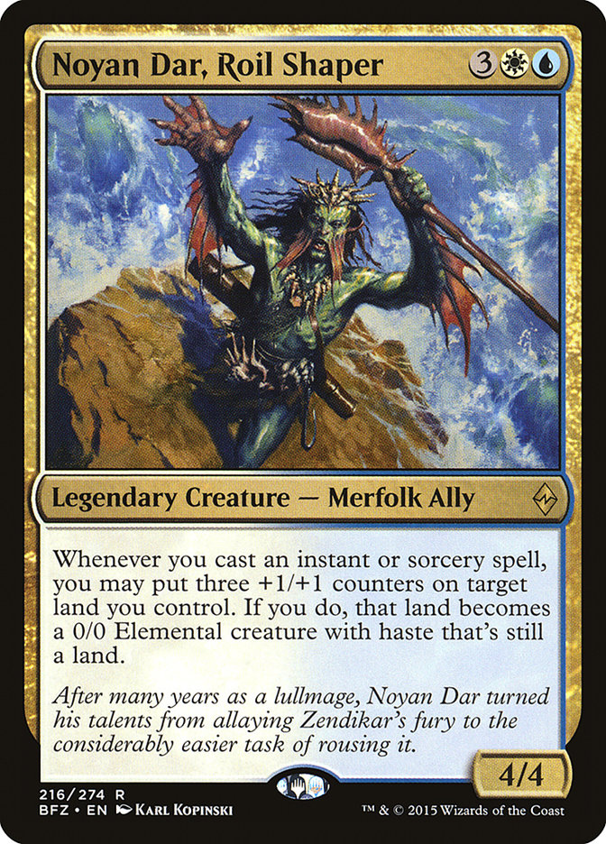 Noyan Dar, Roil Shaper [Battle for Zendikar] Magic: The Gathering