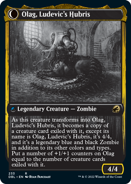 Ludevic, Necrogenius // Olag, Ludevic's Hubris [Innistrad: Double Feature] Magic: The Gathering