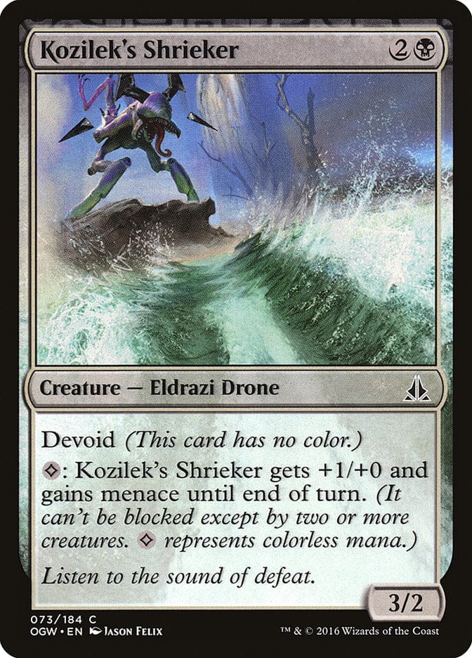 Kozilek's Shrieker [Oath of the Gatewatch] Magic: The Gathering