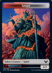 Spirit // Avatar Double-Sided Token [Strixhaven: School of Mages Tokens] Magic: The Gathering