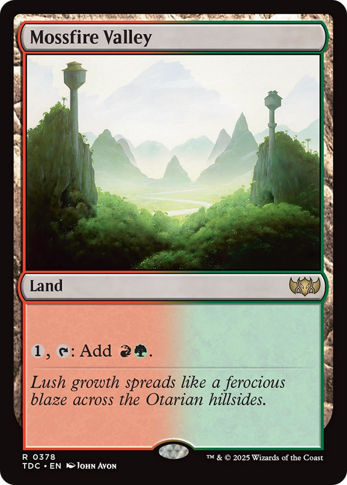 Mossfire Valley [Tarkir: Dragonstorm Commander] Magic: The Gathering