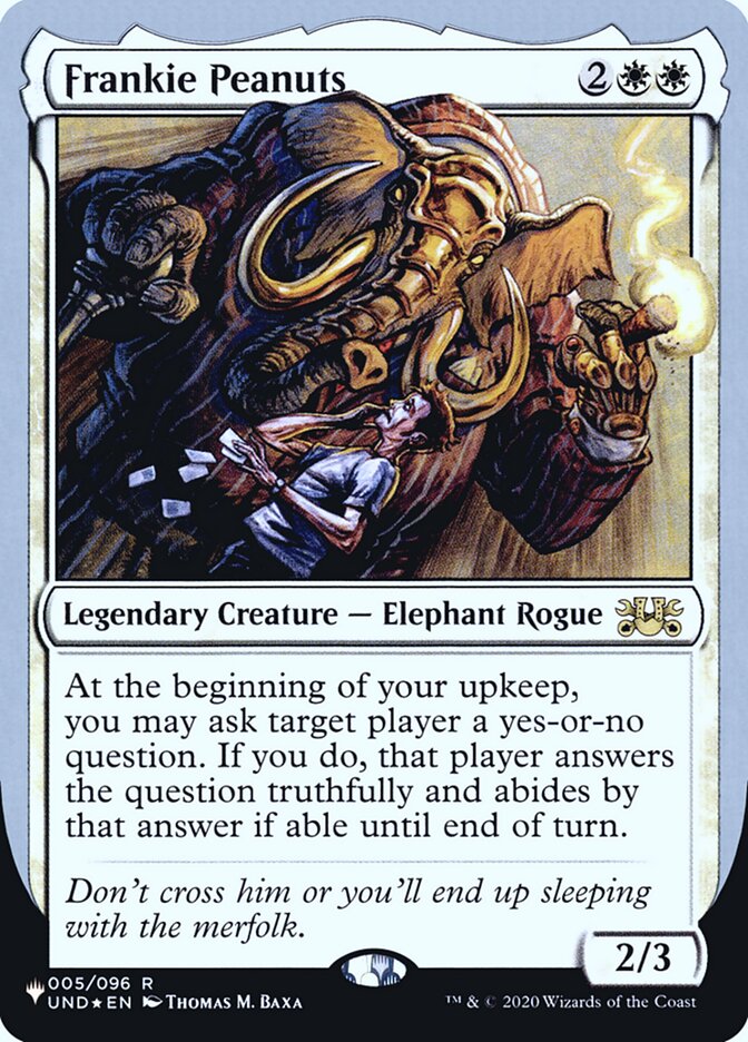 Frankie Peanuts (Unfinity Foil Edition) [The List] Magic: The Gathering