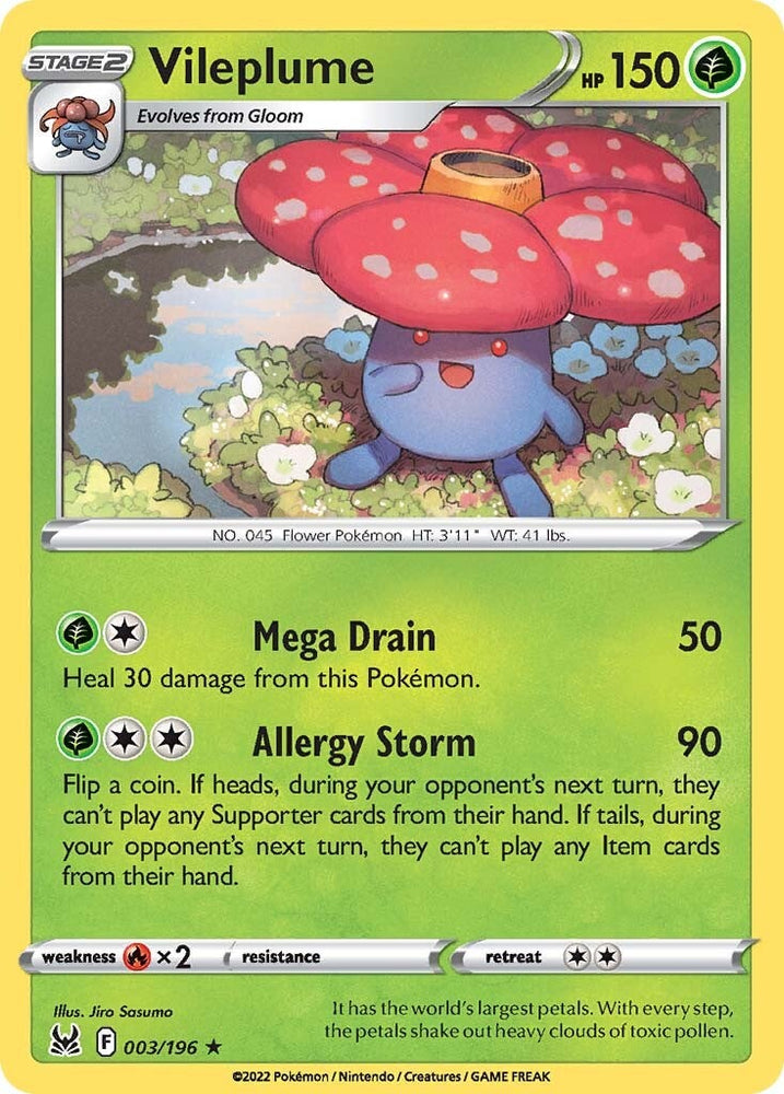 Vileplume (003/196) [Sword & Shield: Lost Origin] Pokémon