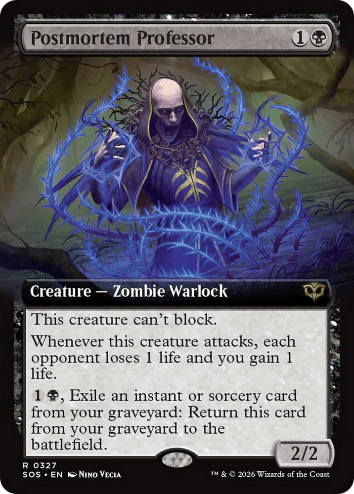 Postmortem Professor (Extended Art) [Secrets of Strixhaven]