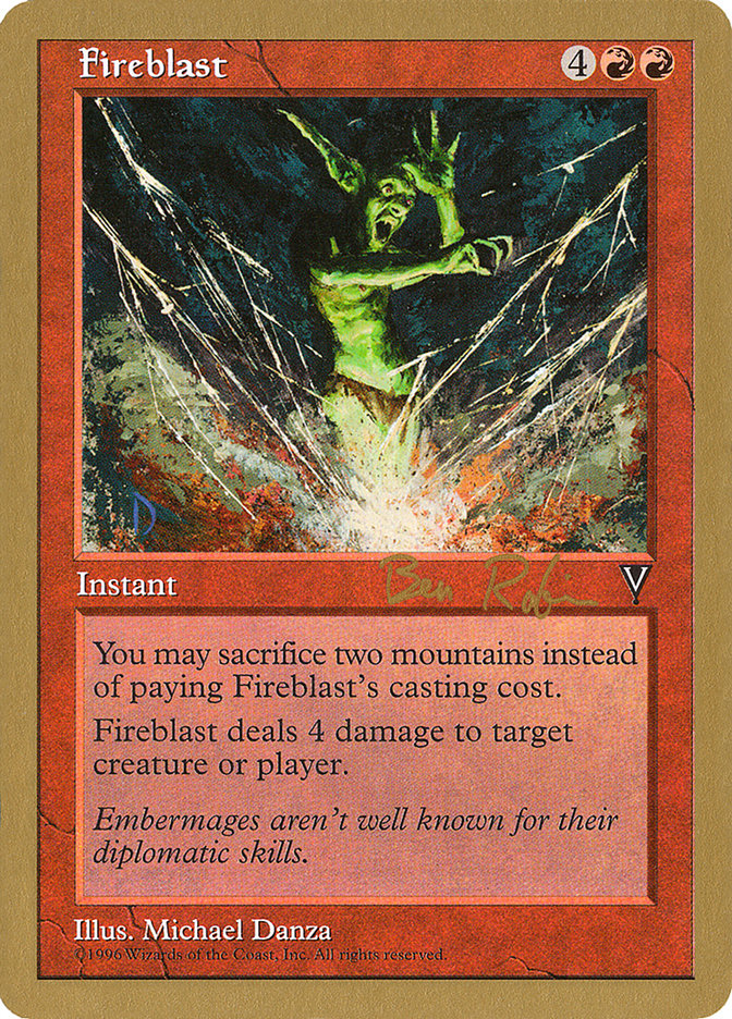 Fireblast (Ben Rubin) [World Championship Decks 1998] Magic: The Gathering