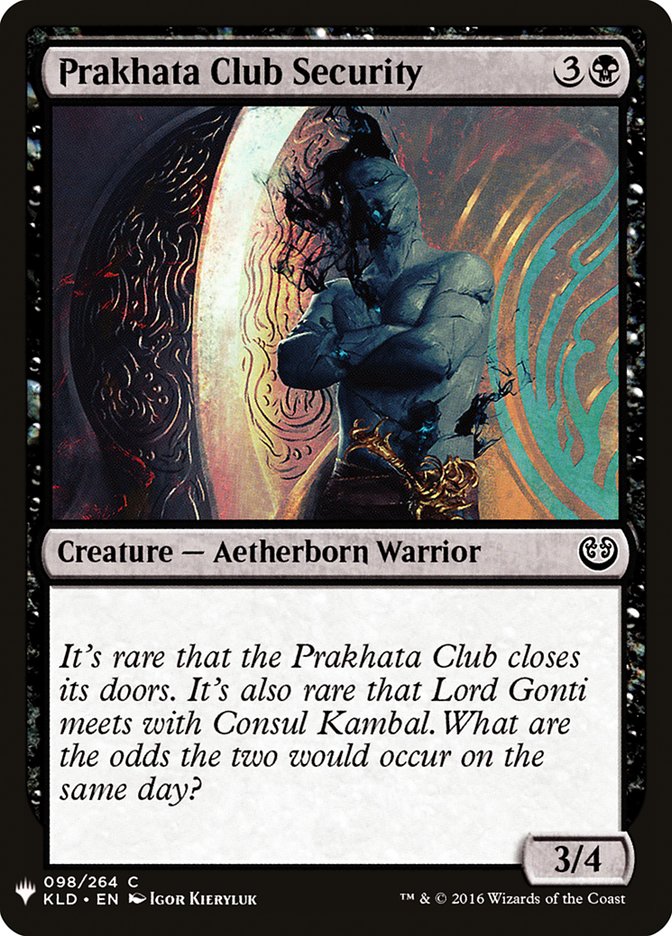 Prakhata Club Security [Mystery Booster] Magic: The Gathering