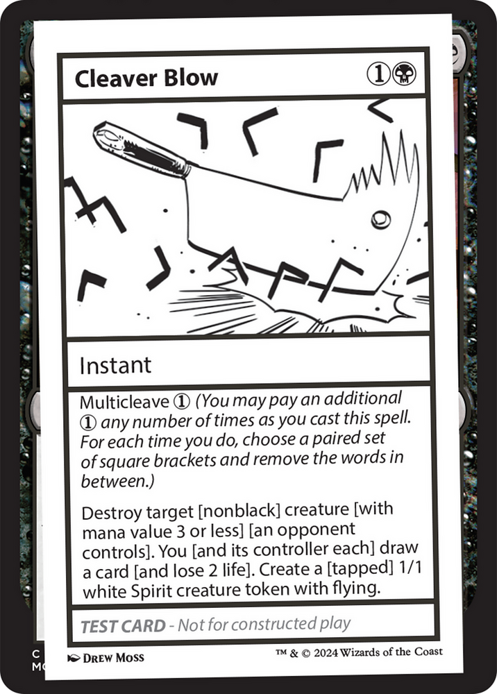 Cleaver Blow [Mystery Booster 2 Playtest Cards] Magic: The Gathering