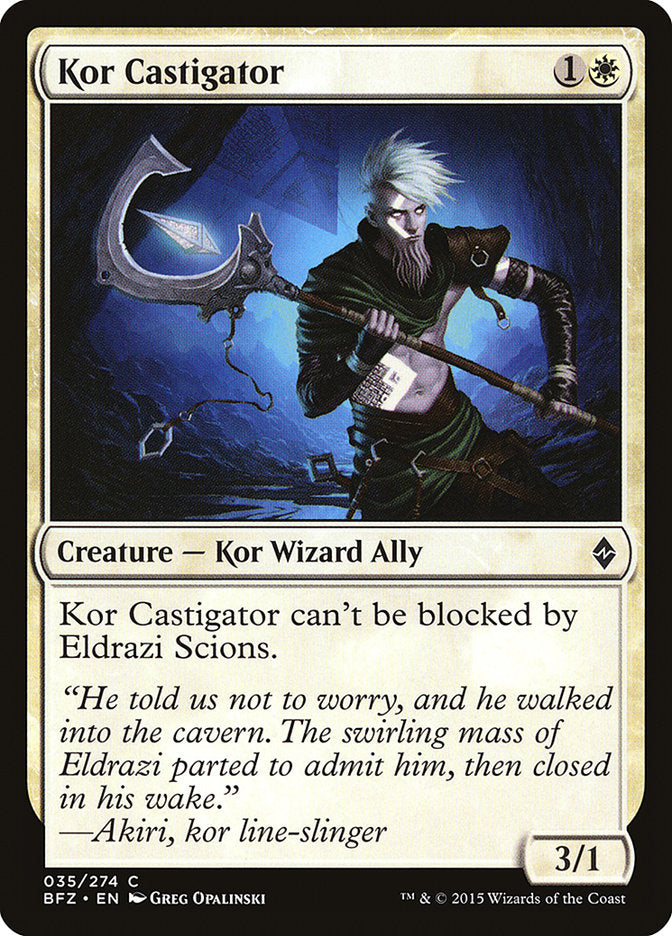 Kor Castigator [Battle for Zendikar] Magic: The Gathering