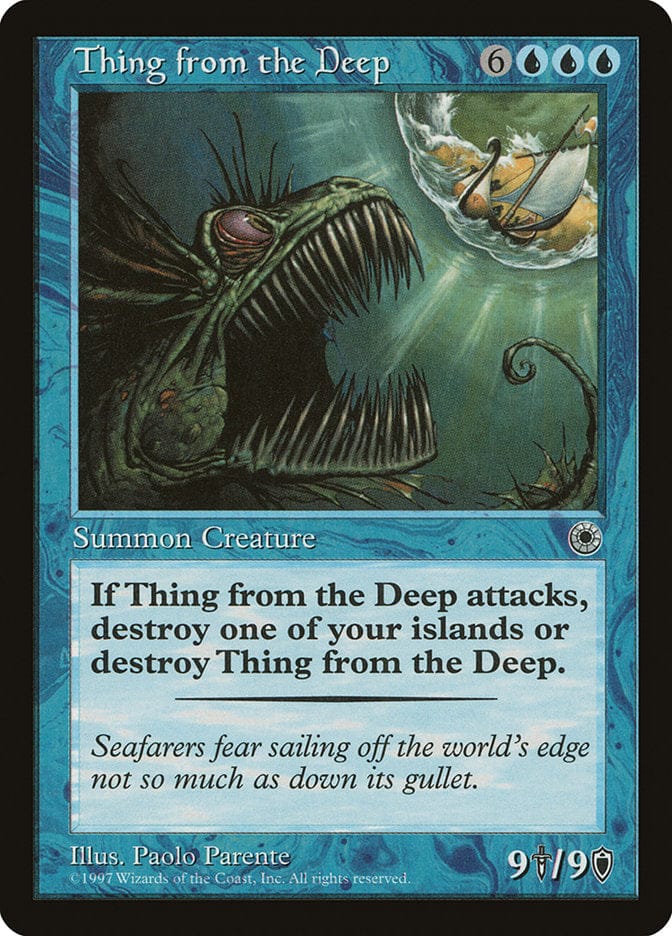 Thing from the Deep [Portal] Magic: The Gathering