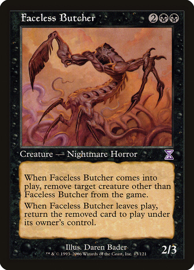 Faceless Butcher [Time Spiral Timeshifted] Magic: The Gathering