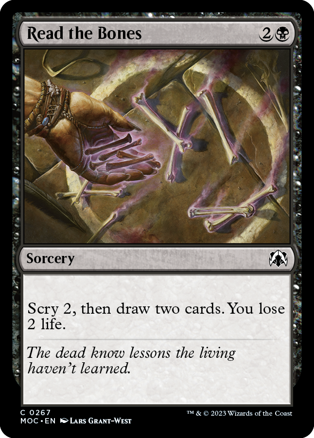 Read the Bones [March of the Machine Commander] Magic: The Gathering