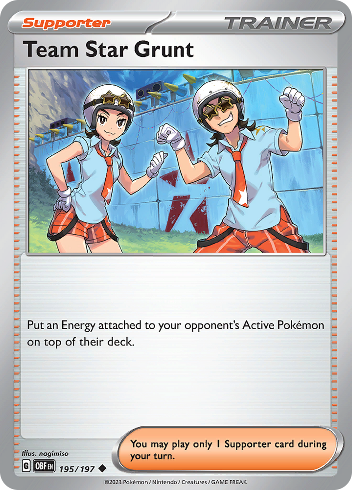 Team Star Grunt (195/197) [Scarlet & Violet: Obsidian Flames] Pokémon