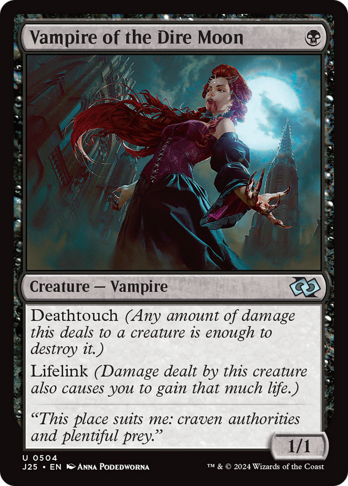 Vampire of the Dire Moon [Foundations Jumpstart] Magic: The Gathering