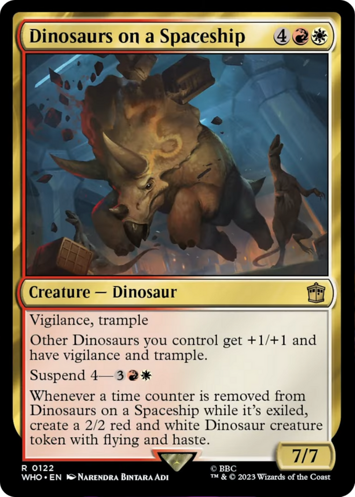 Dinosaurs on a Spaceship [Doctor Who] Magic: The Gathering