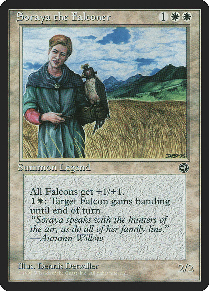 Soraya the Falconer [Homelands] Magic: The Gathering