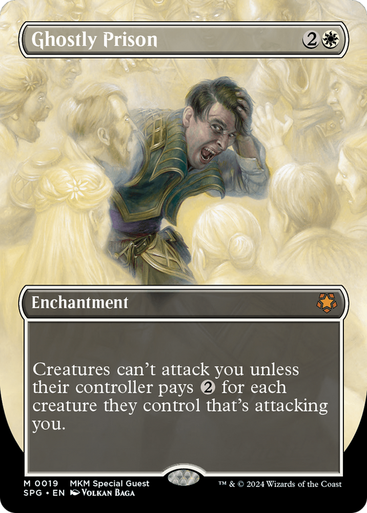 Ghostly Prison (Borderless) [Murders at Karlov Manor Special Guests] Magic: The Gathering