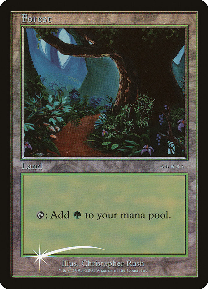 Forest (11) [Arena League 2001] Magic: The Gathering