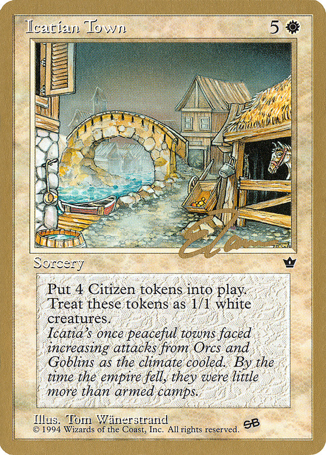 Icatian Town (Eric Tam) (SB) [Pro Tour Collector Set] Magic: The Gathering