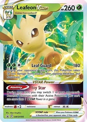 Leafeon VSTAR (SWSH195) (Jumbo Card) [Sword & Shield: Black Star Promos] Pokémon
