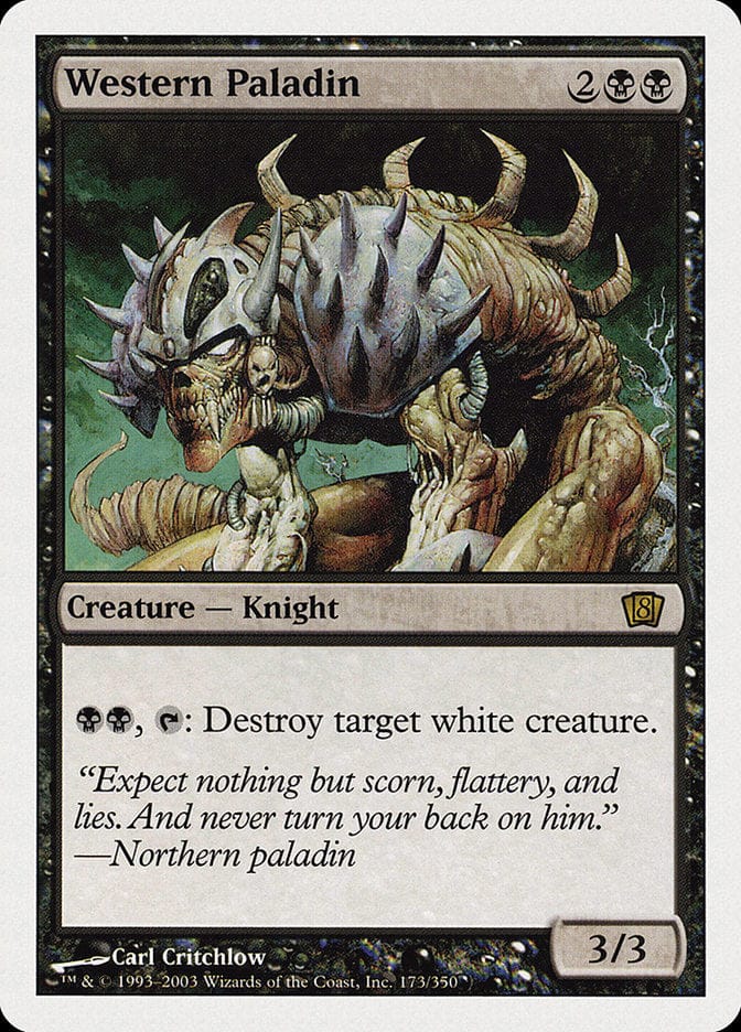 Western Paladin [Eighth Edition] Magic: The Gathering
