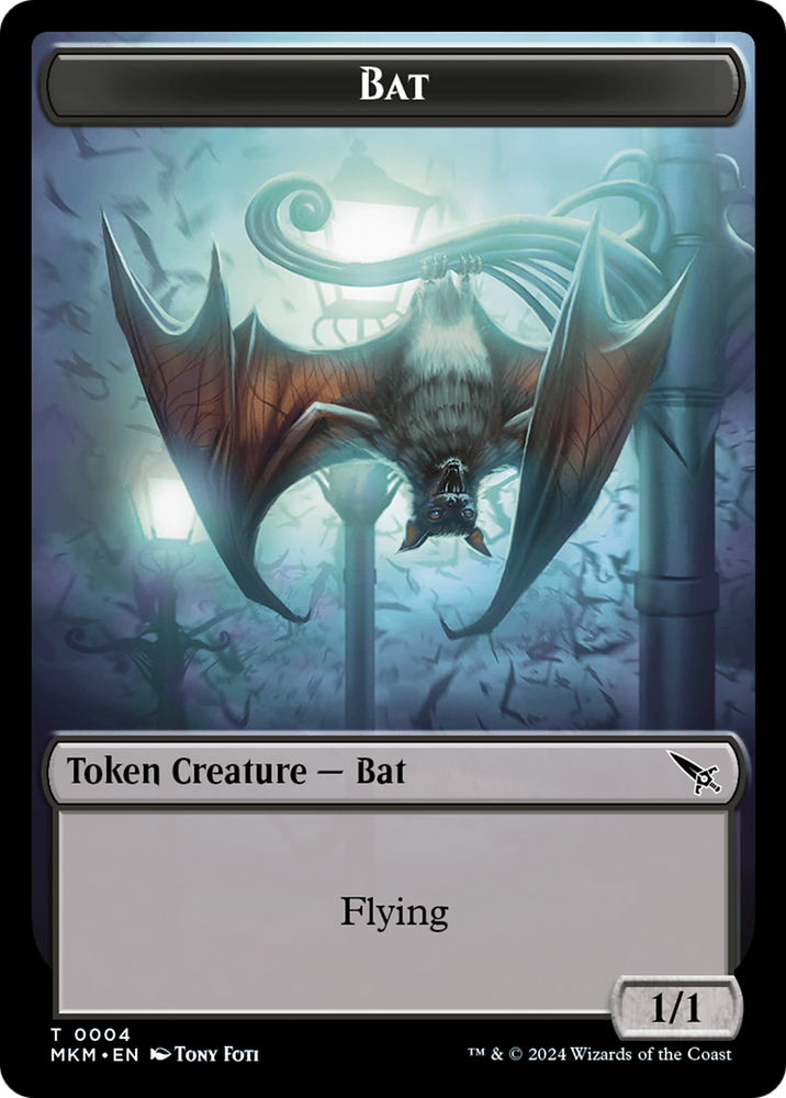 Thopter (0020) // Bat Double-Sided Token [Murders at Karlov Manor Tokens] Magic: The Gathering