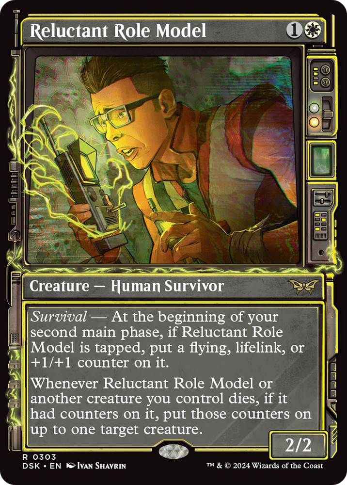 Reluctant Role Model (Showcase) [Duskmourn: House of Horror] Magic: The Gathering