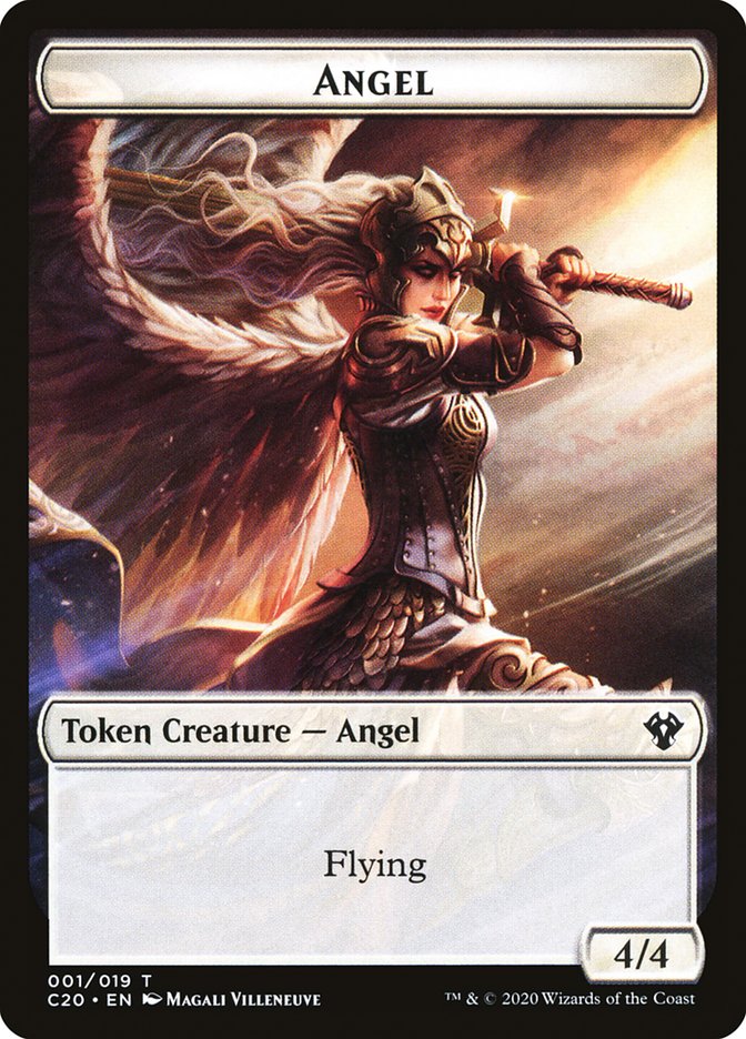 Angel Token [Commander 2020 Tokens] Magic: The Gathering