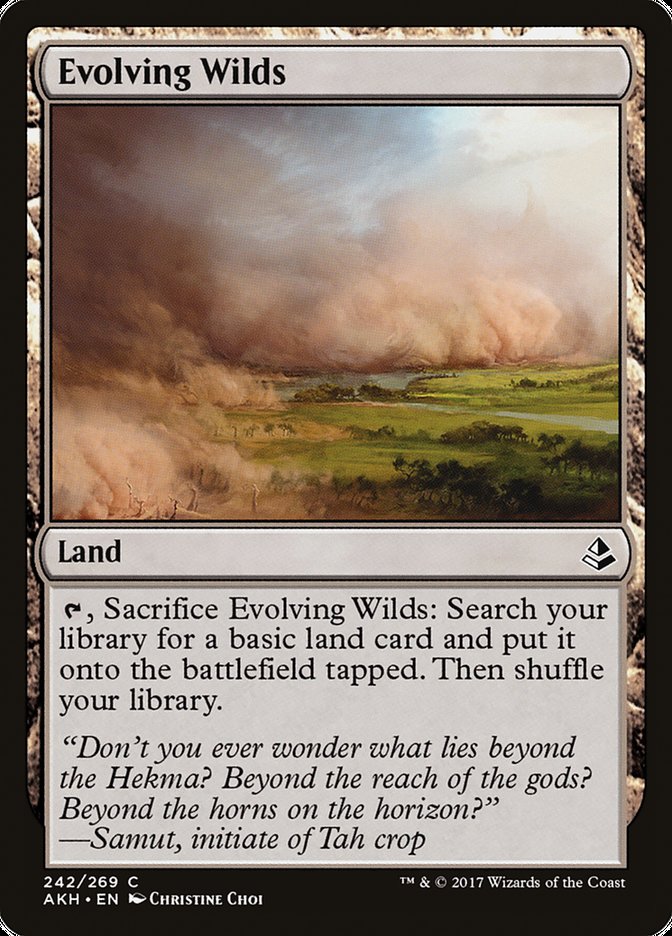 Evolving Wilds [Amonkhet] Magic: The Gathering